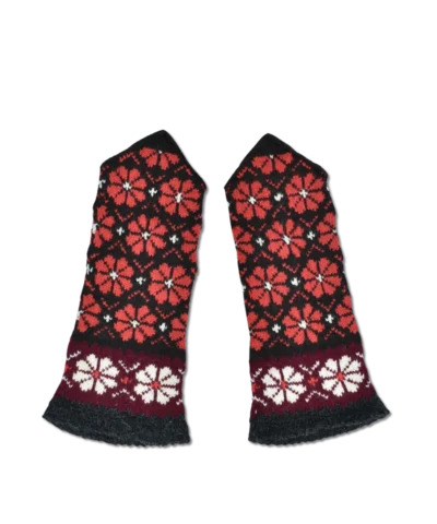 Wool Mittens - Red
