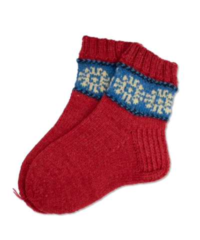 Hand-knitted wool socks