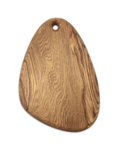 Natural oak cutting and serving board – handcrafted, front view